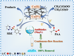 Graphical abstract: Efficient activation of peracetic acid via a defect-rich carbon nanotube@Co3O4 three-dimensional network for antibiotic removal: mechanism insights and practical water remediation