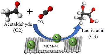 Graphical abstract: Production of lactic acid mediated by compressed carbon dioxide on heterogeneous Ni(ii) catalysts: a facile approach