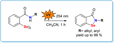 Graphical abstract: A new method for creating Se–N intramolecular bonds using UV radiation
