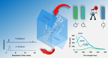 Graphical abstract: Chromogenic detection of xylene isomers and luminogenic chemosensing of o-xylene employing a new macrocyclic cobalt complex: synthesis, and X-ray crystallographic, spectroscopic and computational studies