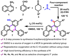 Graphical abstract: Regioselective synthetic approach for key precursors of 6-arylbenzo[c]phenanthridin-10-ol derivatives: a useful compound for selective chromogenic recognition of fluoride