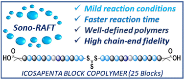 Graphical abstract: High chain-end fidelity in sono-RAFT polymerization