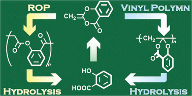 Graphical abstract: Diverse chemically recyclable polymers obtained by cationic vinyl and ring-opening polymerizations of the cyclic ketene acetal ester “dehydroaspirin”