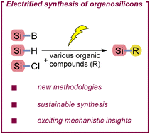 Graphical abstract: Electrifying synthesis of organosilicon compounds – from electrosynthesis to electrocatalysis