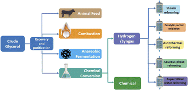 Graphical abstract: Recovery and utilization of crude glycerol, a biodiesel byproduct