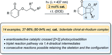 Graphical abstract: Enantioselective crossed intramolecular [2+2] photocycloaddition reactions mediated by a chiral chelating Lewis acid