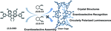 Graphical abstract: Enantioselective assembly and recognition of heterochiral porous organic cages deduced from binary chiral components