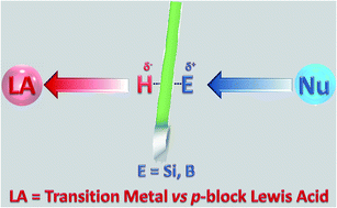 Graphical abstract: Activation of Si–H and B–H bonds by Lewis acidic transition metals and p-block elements: same, but different