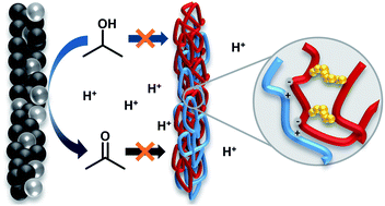 Graphical abstract: Cross-linked proton-exchange membranes with strongly reduced fuel crossover and increased chemical stability for direct-isopropanol fuel cells