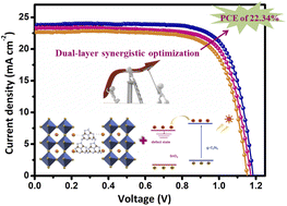 Graphical abstract: Dual-layer synergetic optimization of high-efficiency planar perovskite solar cells using nitrogen-rich nitrogen carbide as an additive