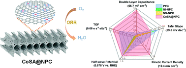 Graphical abstract: Atomically dispersed Co in a cross-channel hierarchical carbon-based electrocatalyst for high-performance oxygen reduction in Zn–air batteries