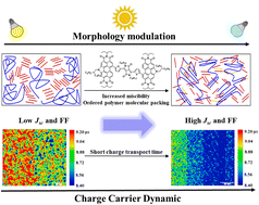 Graphical abstract: Miscibility driven morphology modulation in ternary solar cells