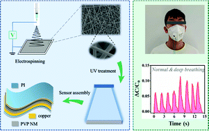 Graphical abstract: A wearable and high-performance capacitive pressure sensor based on a biocompatible PVP nanofiber membrane via electrospinning and UV treatment