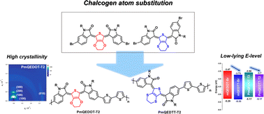 Graphical abstract: Significant alternation of molecular structures and properties in quinoidal conjugated polymers by chalcogen atom substitution
