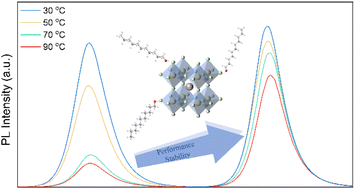 Graphical abstract: Stability and spectroscopic analysis of CsPbBr3 quantum dots modified with 2-n-octyl-1-dodecanol