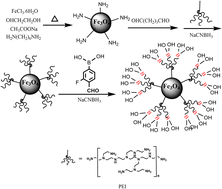 Graphical abstract: Branched polyethylenimine-assisted boronic acid functionalized magnetic nanoparticles for highly efficient capture of lincomycin and clindamycin