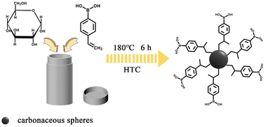 Graphical abstract: One-step preparation of boronic acid-rich hydrothermal spheres for N-glycopeptide analysis from preeclampsia serum