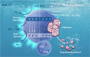 Graphical abstract: Phosphorous nitride dots induced efficient advanced oxidation with intrinsic chemiluminescence for organic pollutant degradation