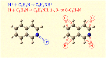 Graphical abstract: Infrared spectra of isoquinolinium (iso-C9H7NH+) and isoquinolinyl radicals (iso-C9H7NH and 1-, 3-, 4-, 5-, 6-, 7- and 8-iso-HC9H7N) isolated in solid para-hydrogen