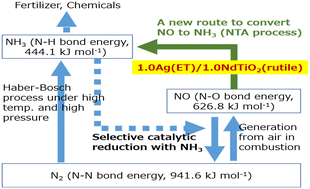 Graphical abstract: Catalysts for selective conversion of nitric oxide to ammonia (NTA) with propene in the presence of a large excess of oxygen and water vapor