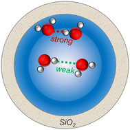 Graphical abstract: Structure and energetics of hydrogen bonding networks in dilute HOD/H2O solutions confined in silica nanopores