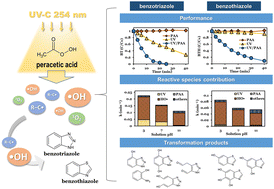 Graphical abstract: Degradation of benzotriazole and benzothiazole with the UV-activated peracetic acid process: performance, mechanism and transformation pathway