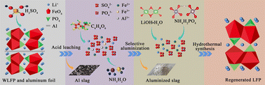 Graphical abstract: A closed-loop process for high-value regeneration of spent LiFePO4 cathodes after selective aluminium precipitation