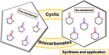 Graphical abstract: Synthesis and applications of the sulfur containing analogues of cyclic carbonates