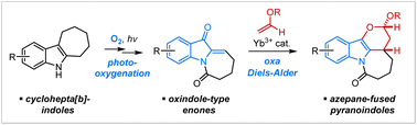 Graphical abstract: Synthesis of azepane-fused pyrano[3,2-b]indoles by Lewis acid-catalysed oxa Diels–Alder reactions