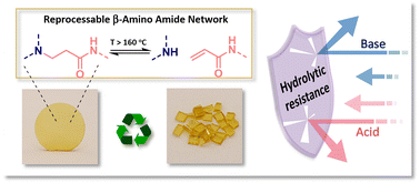 Graphical abstract: β-Amino amide based covalent adaptable networks with high dimensional stability