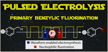 Graphical abstract: Pulsed electrolysis: enhancing primary benzylic C(sp3)–H nucleophilic fluorination