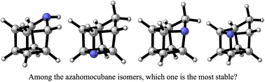Graphical abstract: Seeking the most stable isomer of azahomocubanes
