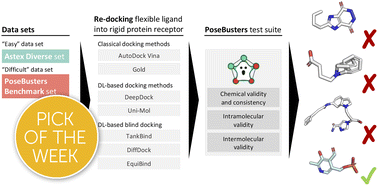 Graphical abstract: PoseBusters: AI-based docking methods fail to generate physically valid poses or generalise to novel sequences