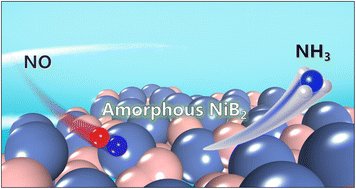 Graphical abstract: Amorphous NiB2 for electroreduction of NO to NH3