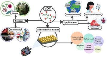 Graphical abstract: Nanomaterial-based VOC sensing applications and a deep dive into their developmental trends