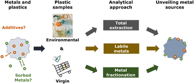 Graphical abstract: Assessing sources and fractions of metals associated with environmental plastics: a case study in Lake Como (Italy)