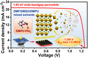 Graphical abstract: Custom-tailored solvent engineering for efficient wide-bandgap perovskite solar cells with a wide processing window and low VOC losses