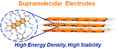 Graphical abstract: Supramolecular design as a route to high-performing organic electrodes