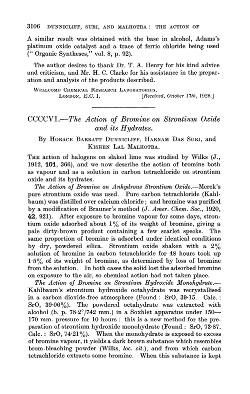 CCCCVI.—The action of bromine on strontium oxide and its hydrates