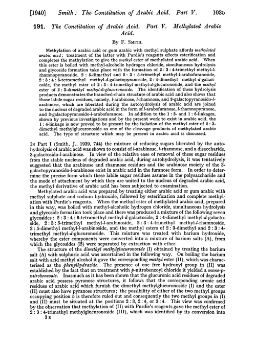 191. The constitution of arabic acid. Part V. Methylated arabic acid