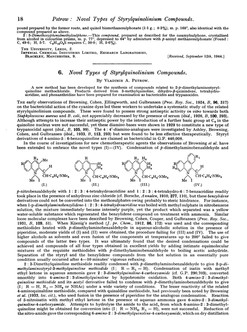 6. Novel types of styrylquinolinium compounds