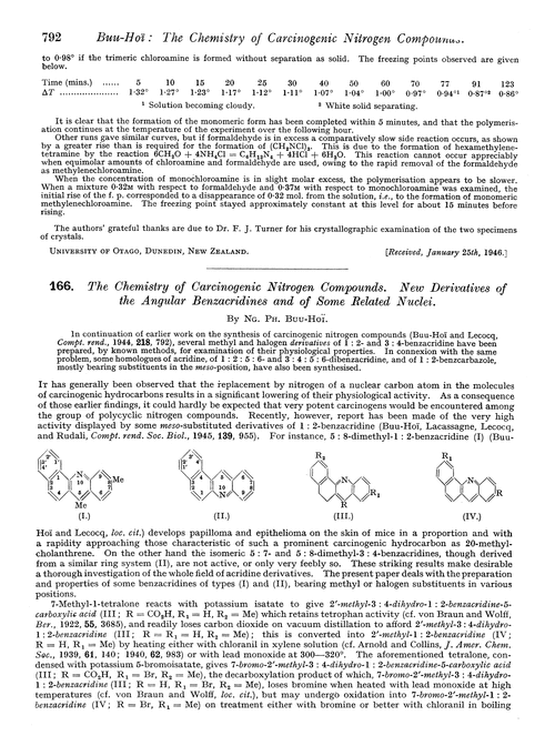 166. The chemistry of carcinogenic nitrogen compounds. New derivatives of the angular benzacridines and of some related nuclei