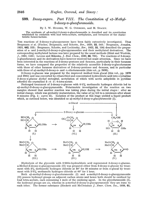599. Deoxy-sugars. Part VIII. The constitution of αβ-methyl-2-deoxy-D-glucofuranoside