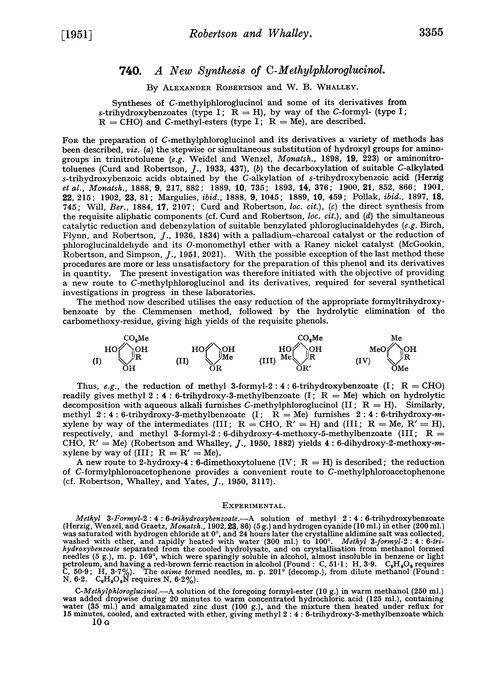 740. A new synthesis of C-methylphloroglucinol