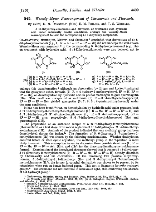 845. Wessely–Moser rearrangement of chromonols and flavonols
