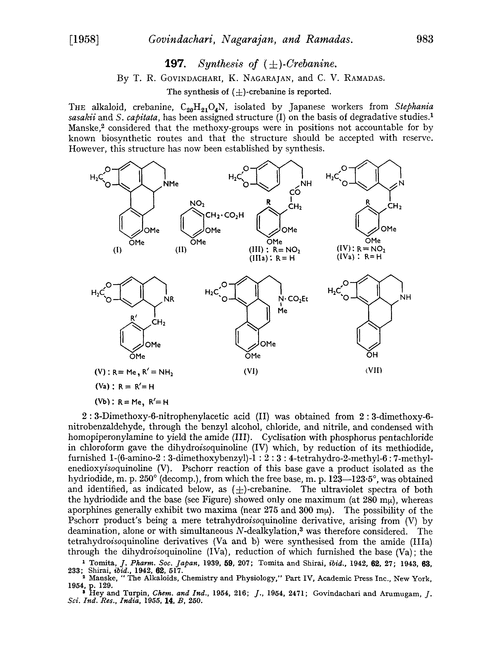 197. Synthesis of (±)-crebanine