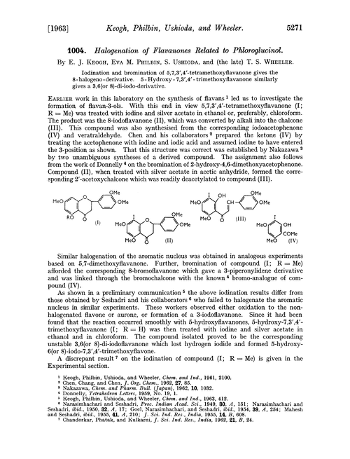 1004. Halogenation of flavanones related to phloroglucinol