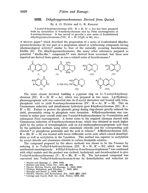 1035. Dihydropyranochromones derived from quinol