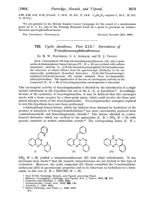 710. Cyclic amidines. Part XIX. Derivatives of triazabenzonaphthanthracene