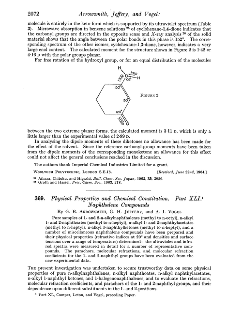 369. Physical properties and chemical constitution. Part XLI. Naphthalene compounds